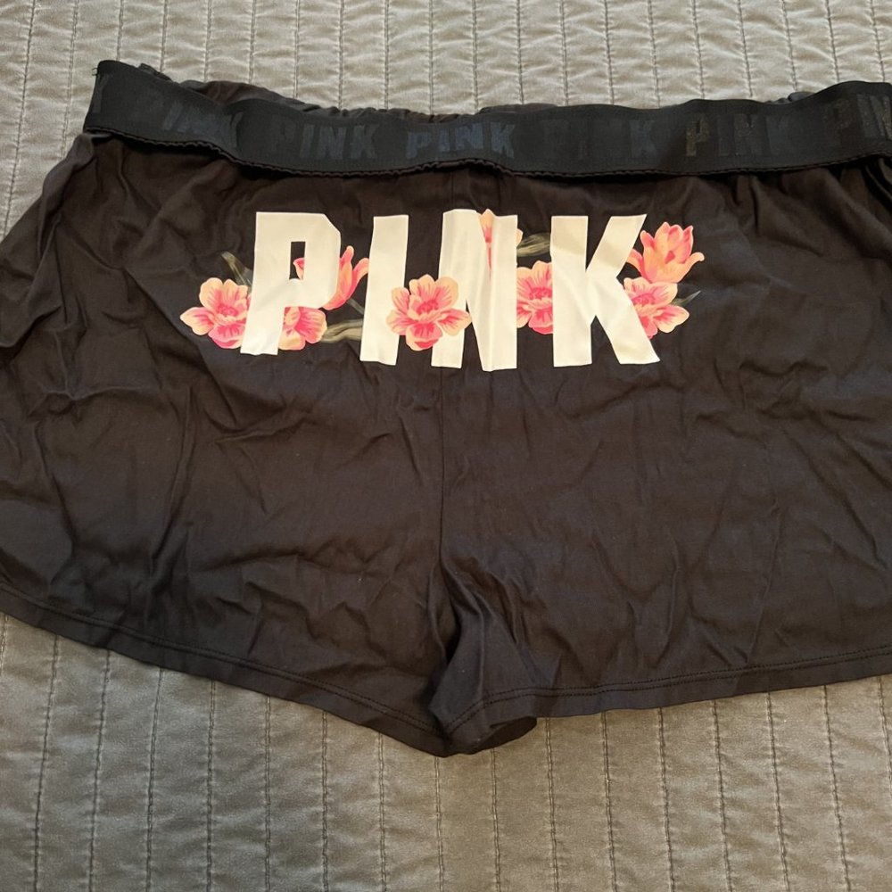2 Pairs Victoria's Secret PINK Sleep Shorts Women's Size L *NWT*